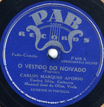 Label from a fado 78